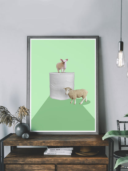 Social Distancing Art Print