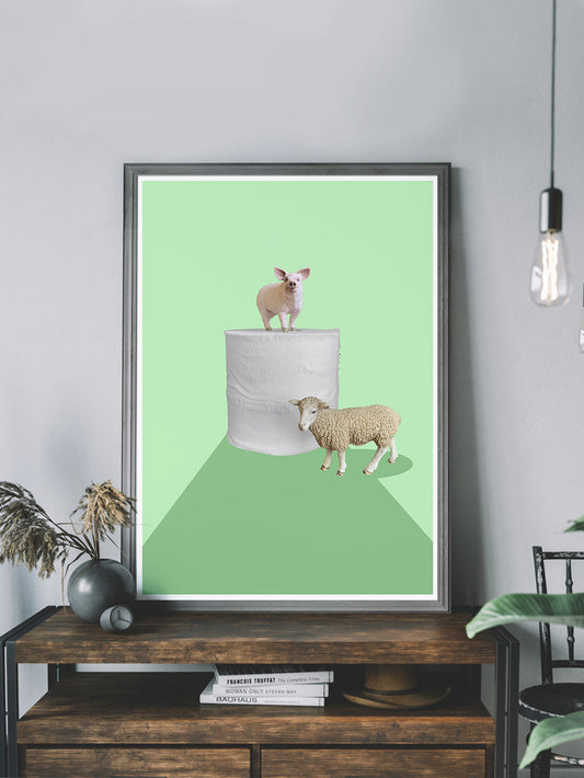 Social Distancing Art Print