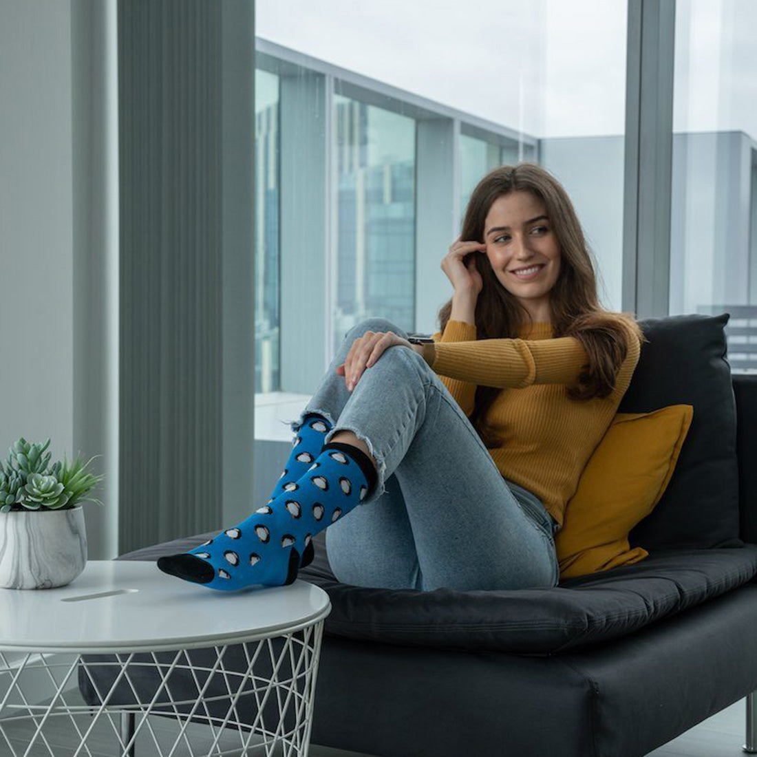 Penguin Matching Bamboo Socks (Adult & Child)