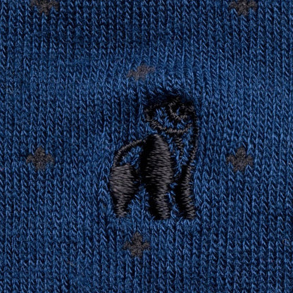 Spotted Royal Blue Bamboo Socks