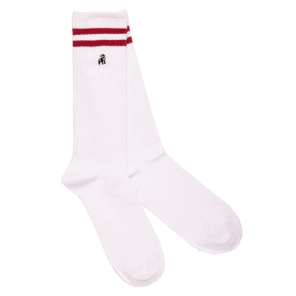 White Athletic Bamboo Socks
