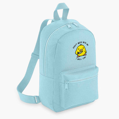 Stabby Chick Embroidered Mini Backpack