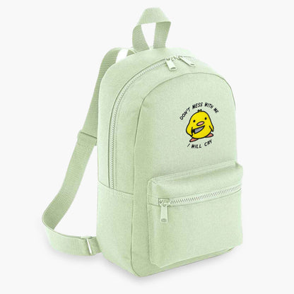 Stabby Chick Embroidered Mini Backpack
