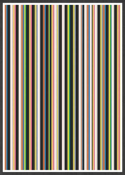 Stripes Print Digital Line Wall Art