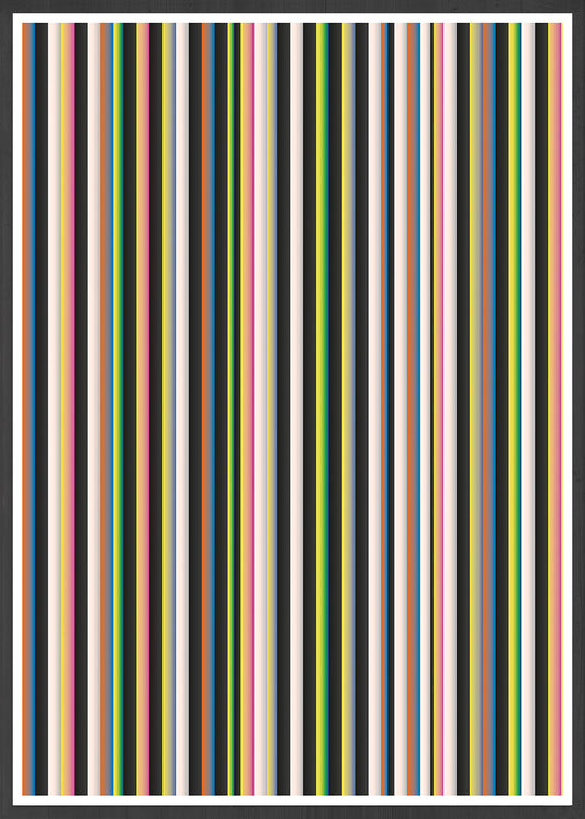 Stripes Print Digital Line Wall Art