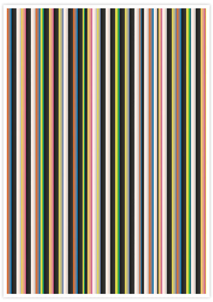 Stripes Print Digital Line Wall Art
