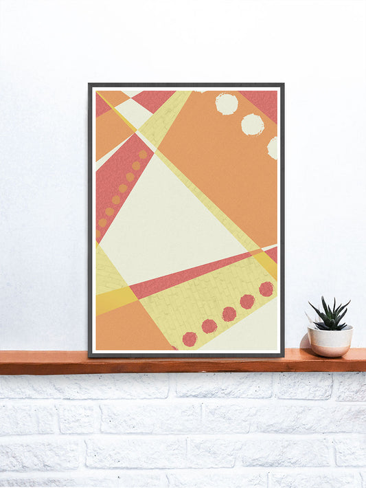 Sunset Pattern Geometric Print