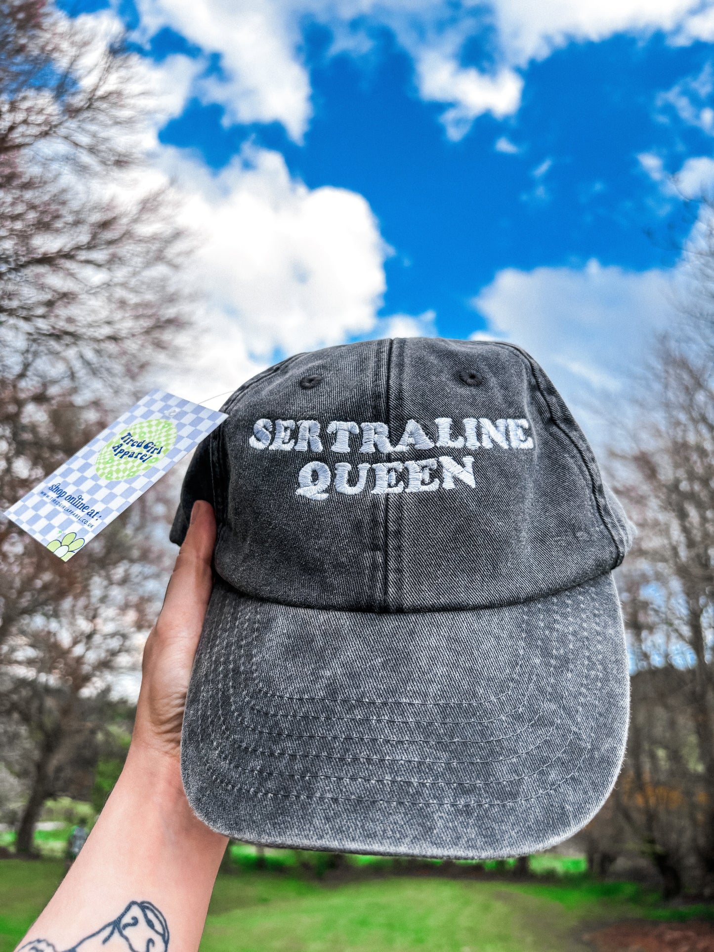 Sertraline Queen embroidered baseball cap