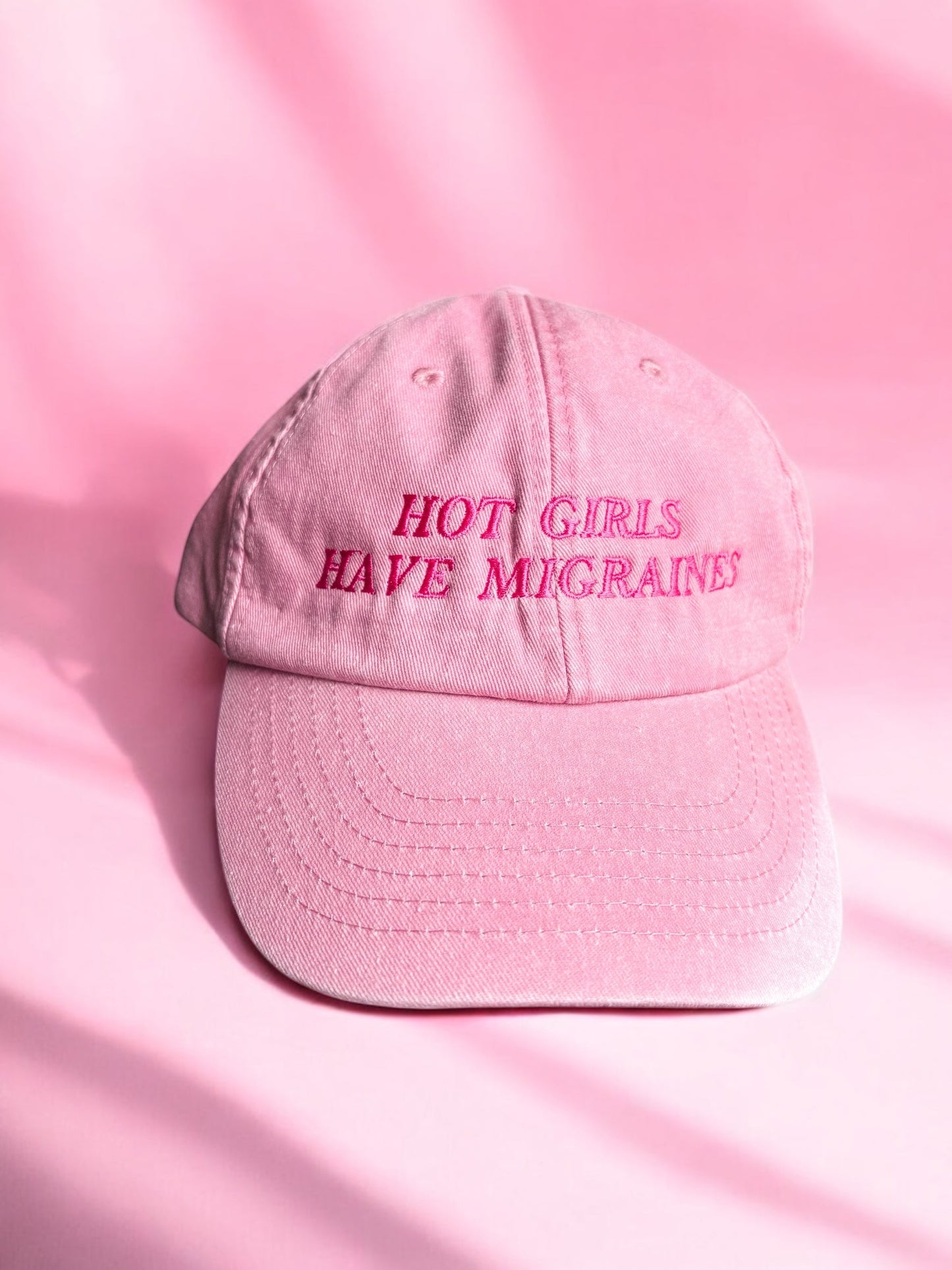 Hot Girls Have Migraines embroidered baseball cap
