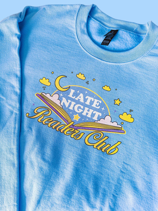 Late Night Readers Club printed sweatshirt
