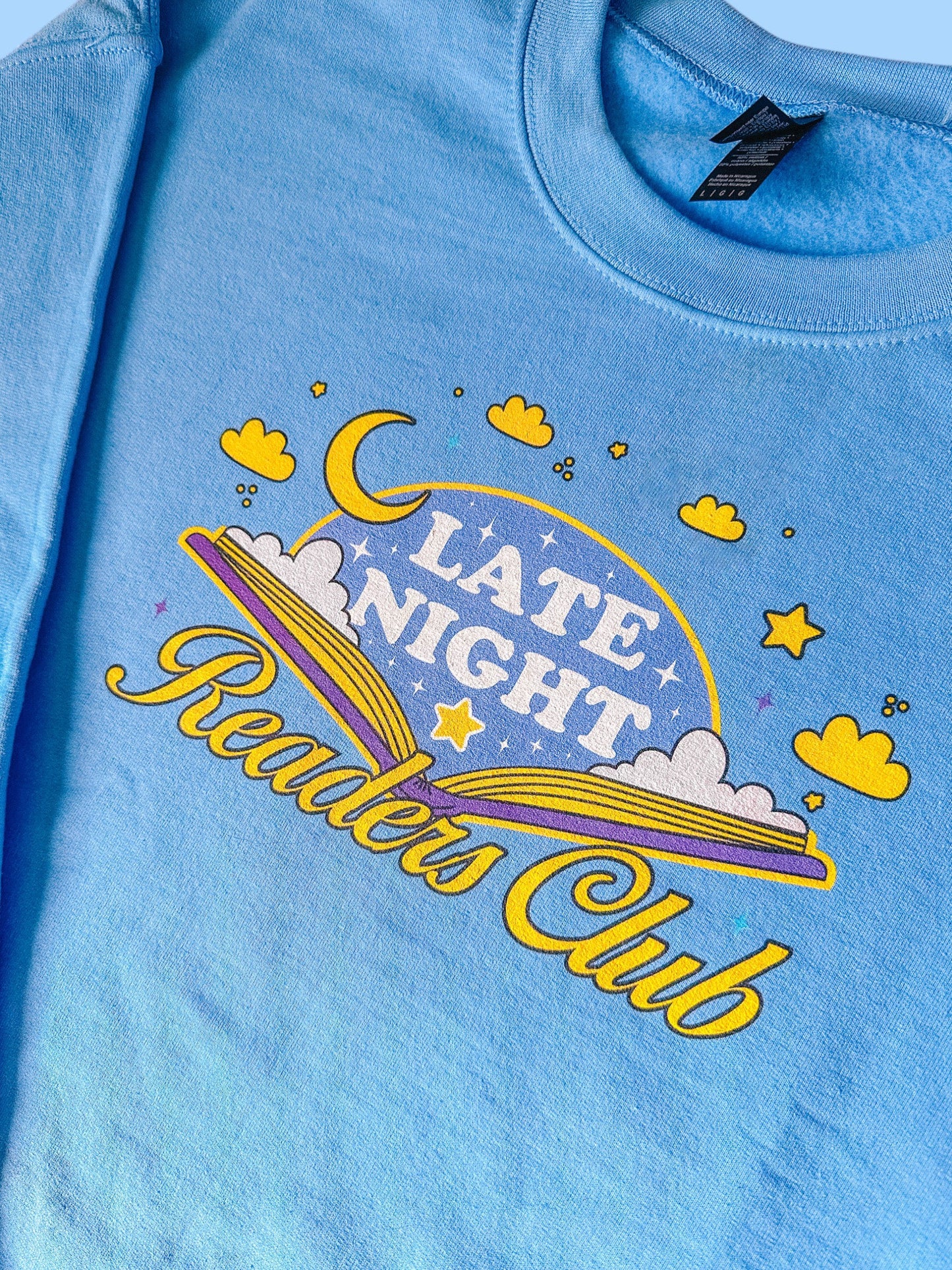 Late Night Readers Club printed sweatshirt