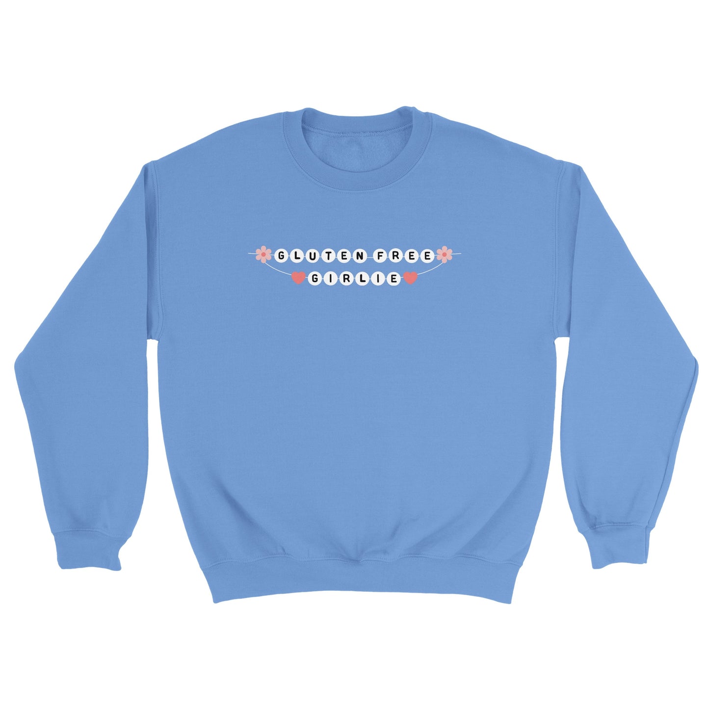 Gluten Free Girlie Friendship Bracelet embroidered sweatshirt