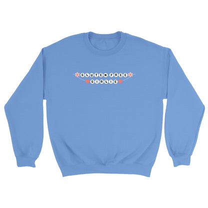 Gluten Free Girlie Friendship Bracelet embroidered sweatshirt
