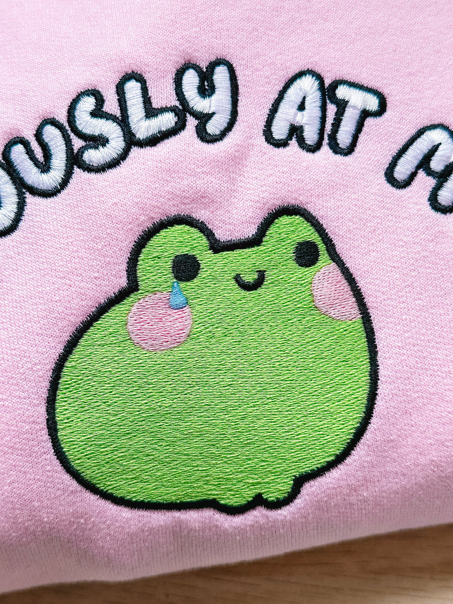 I’m Seriously At My Limit embroidered sweatshirt