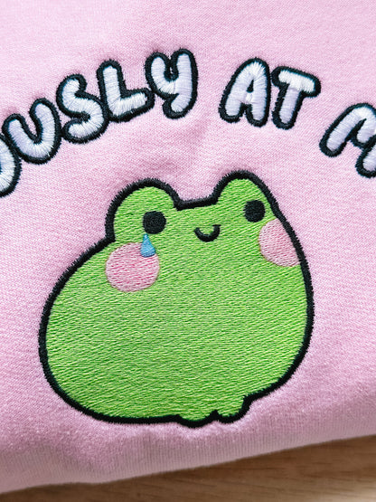 I’m Seriously At My Limit embroidered sweatshirt