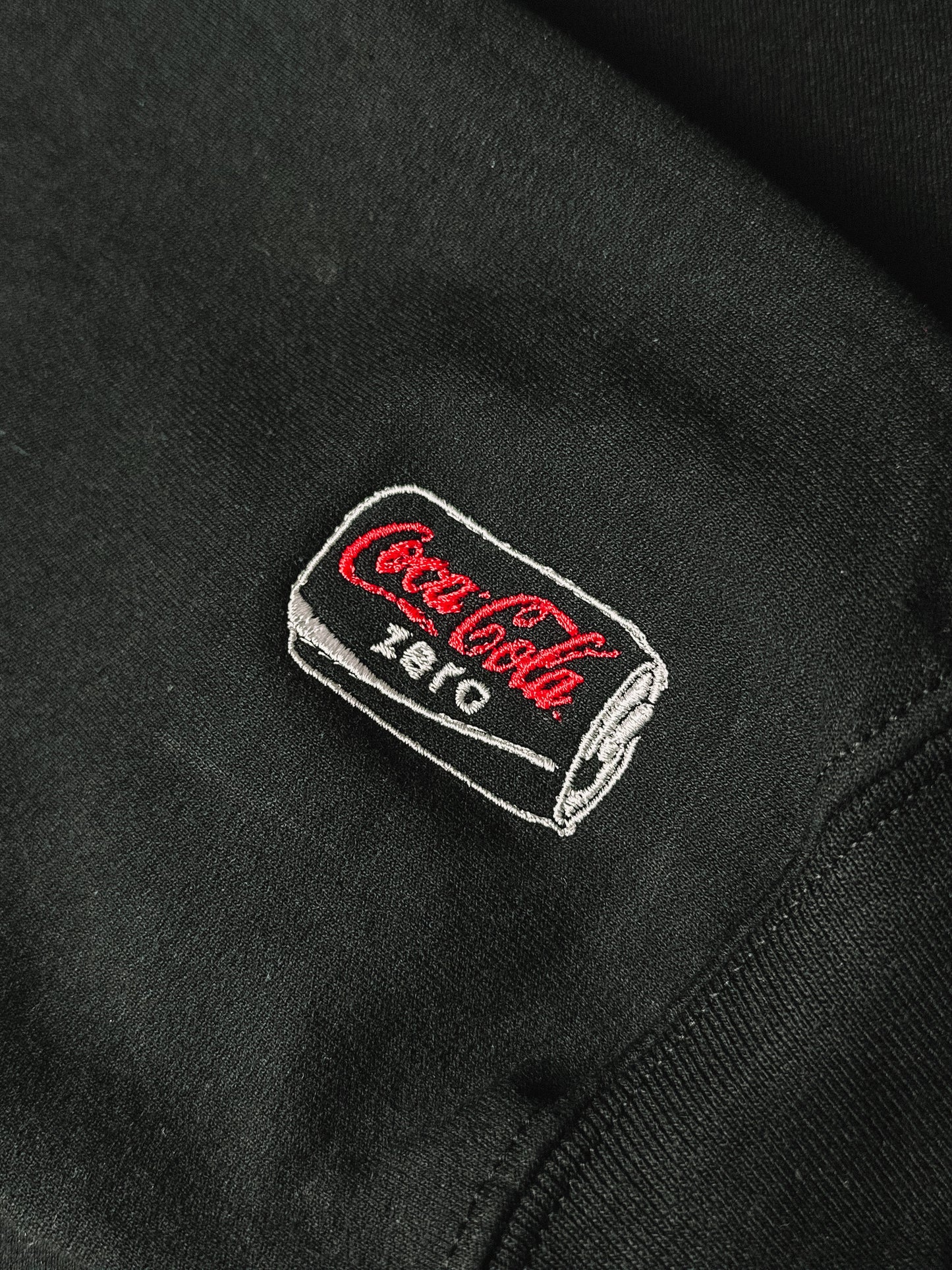 I Need A Coke Zero embroidered sweatshirt with sleeve detail