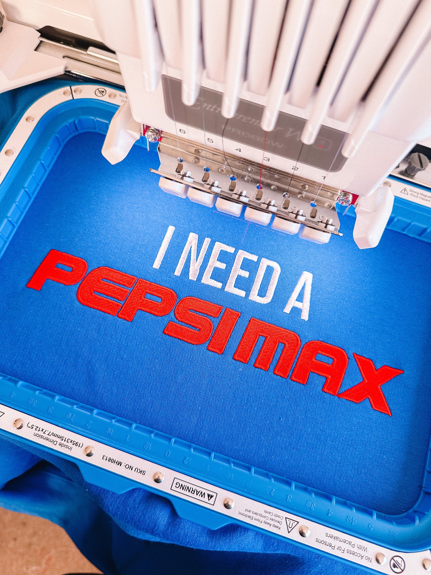 I Need A Pepsi Max embroidered sweatshirt