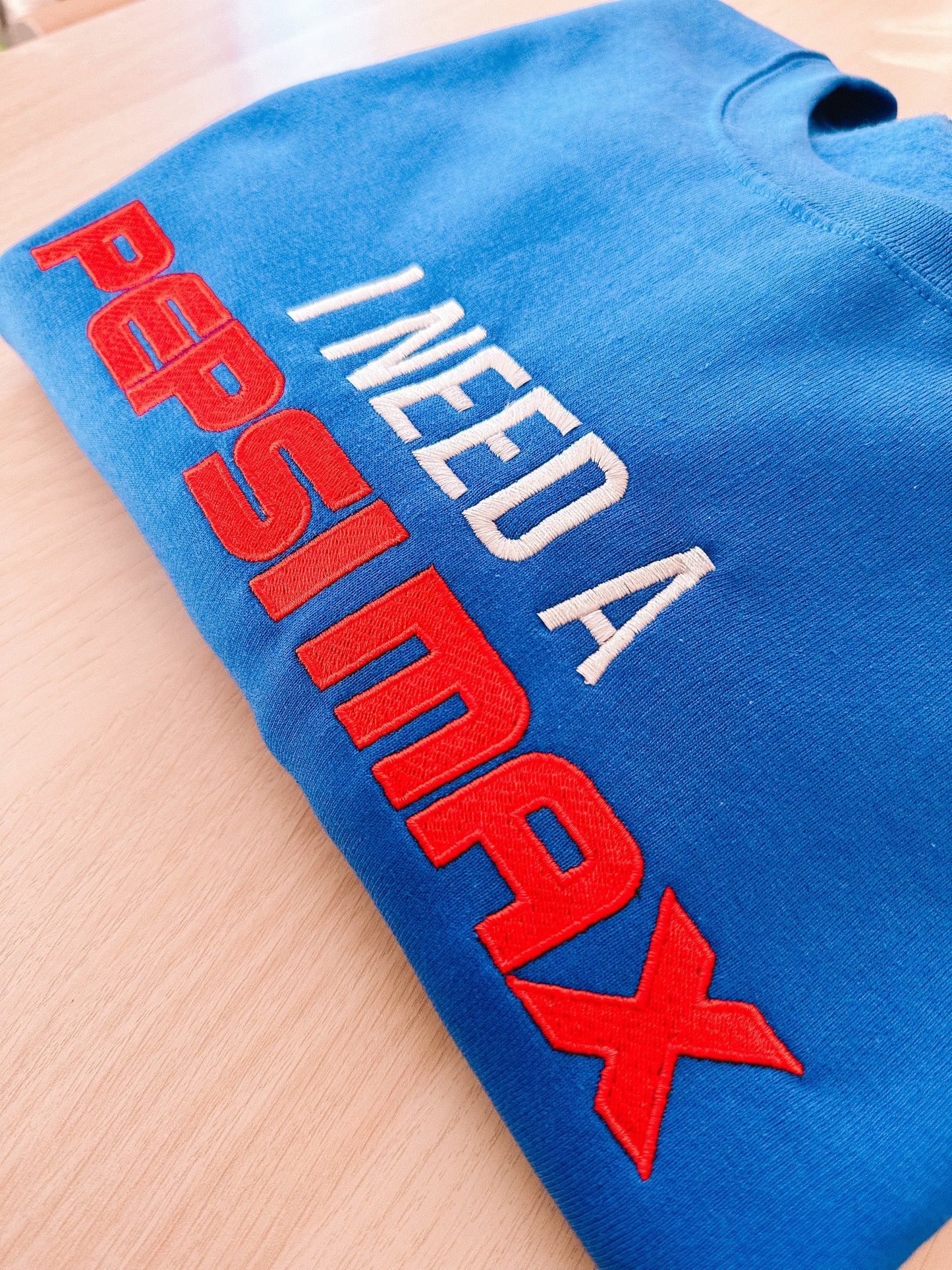I Need A Pepsi Max embroidered sweatshirt