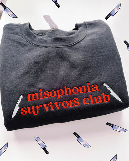 Misophonia Survivor's Club embroidered sweatshirt