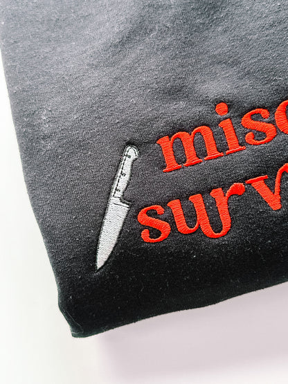 Misophonia Survivor's Club embroidered sweatshirt