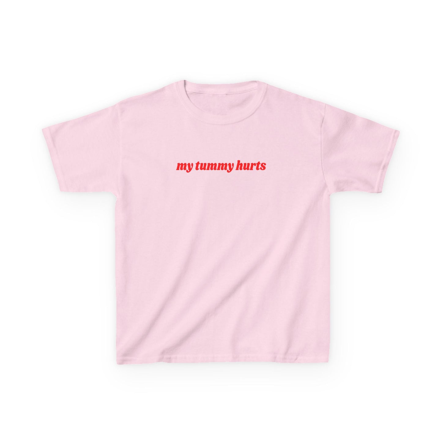 My Tummy Hurts embroidered baby tee