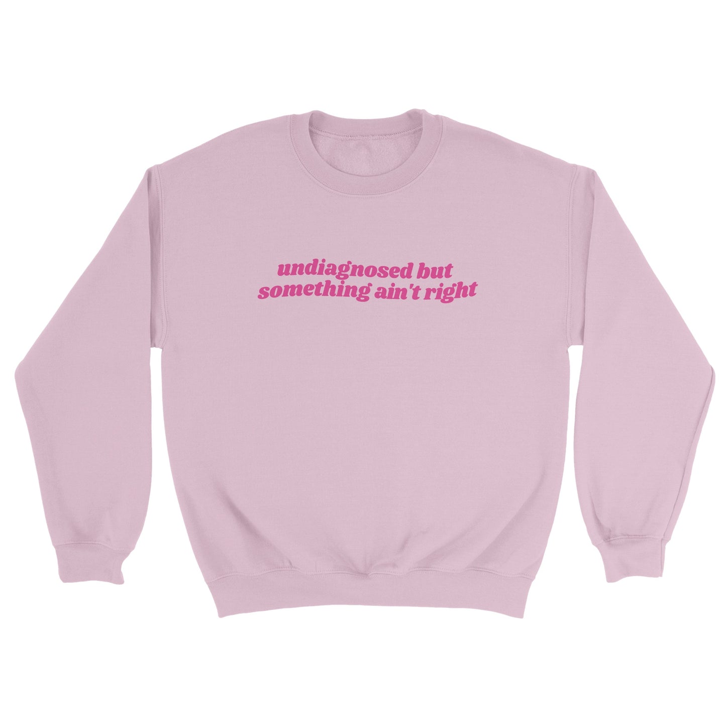Undiagnosed But Something Ain’t Right embroidered sweatshirt