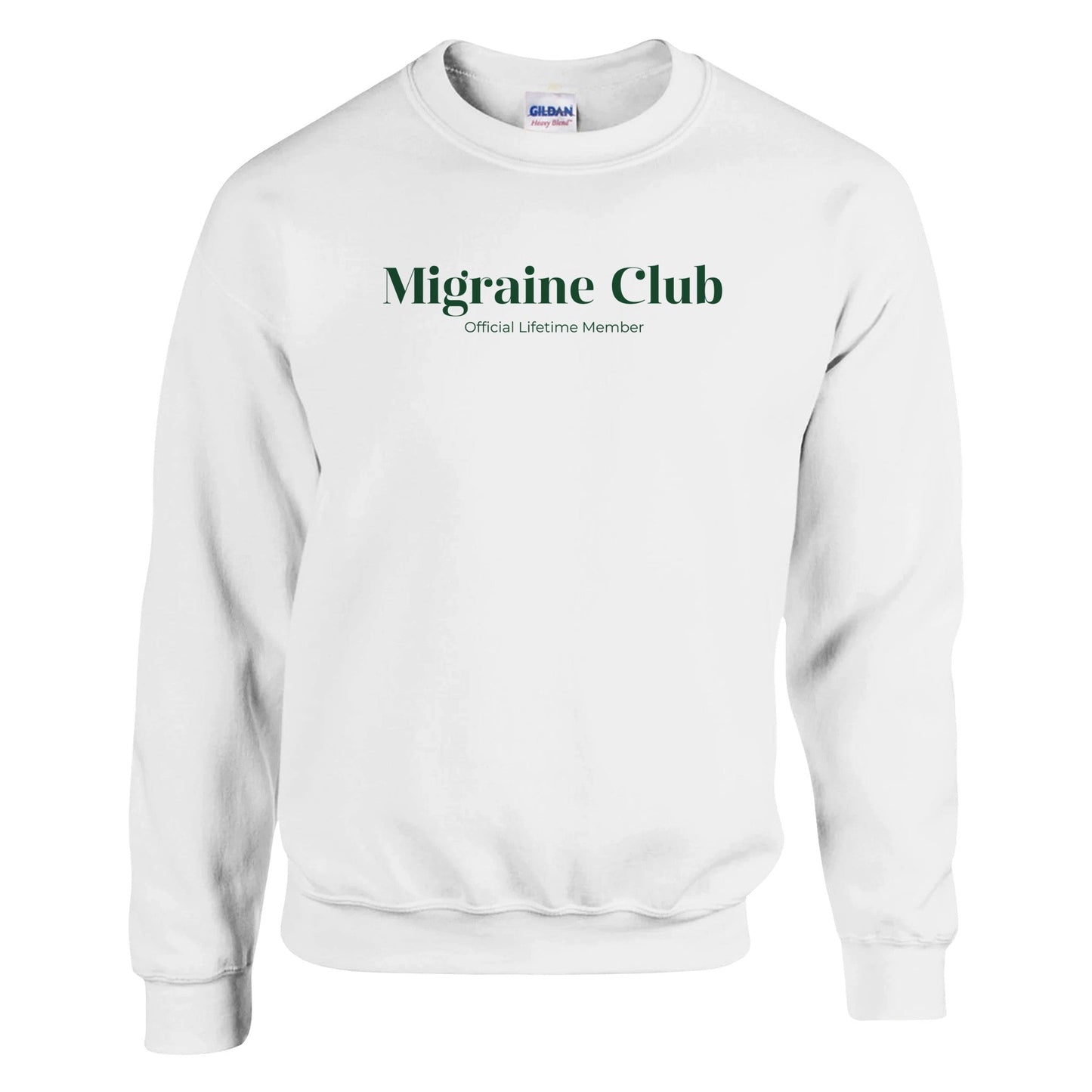 Migraine Club printed crewneck