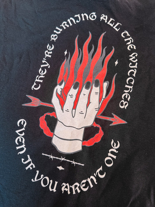 Burning All The Witches printed tee