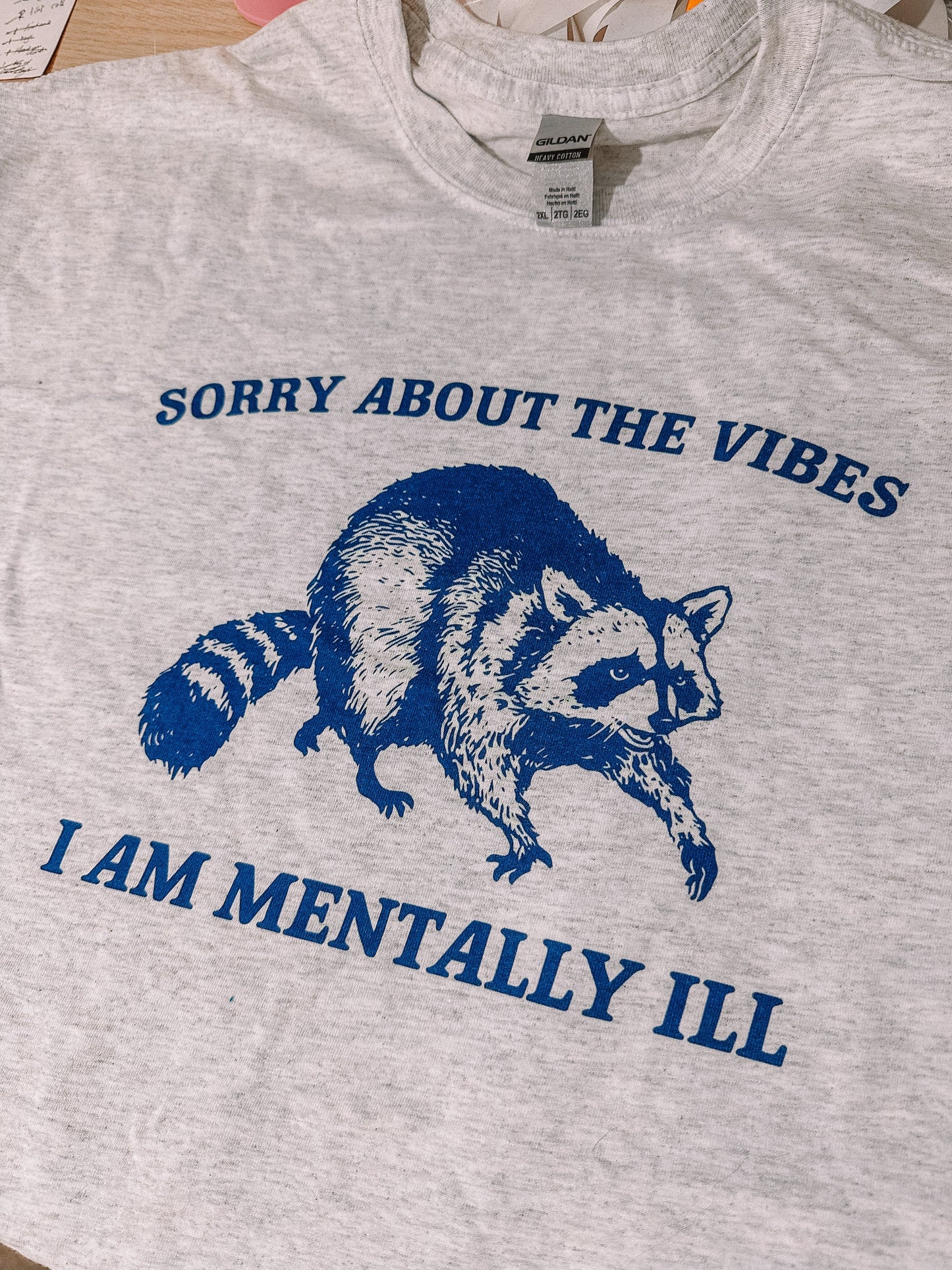 Sorry About The Vibes printed tee