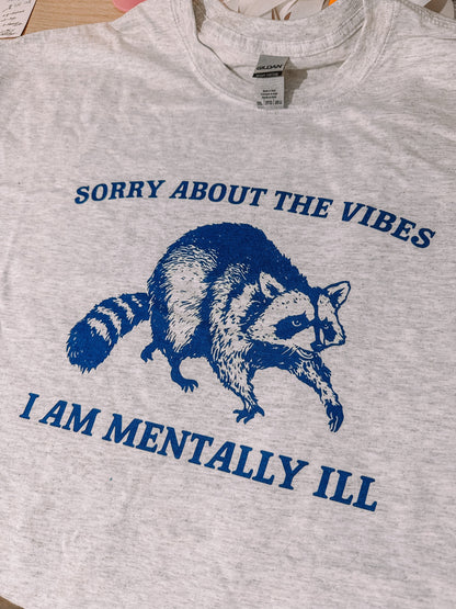 Sorry About The Vibes printed tee