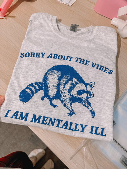 Sorry About The Vibes printed tee