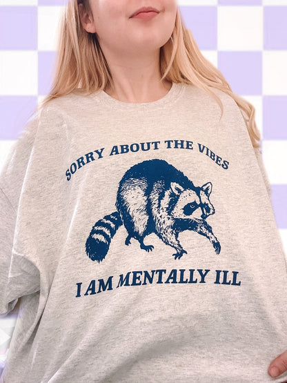 Sorry About The Vibes printed tee