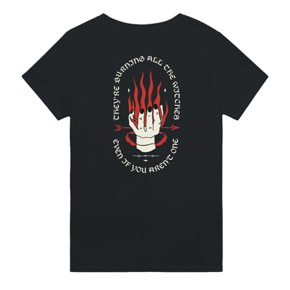 Burning All The Witches printed tee