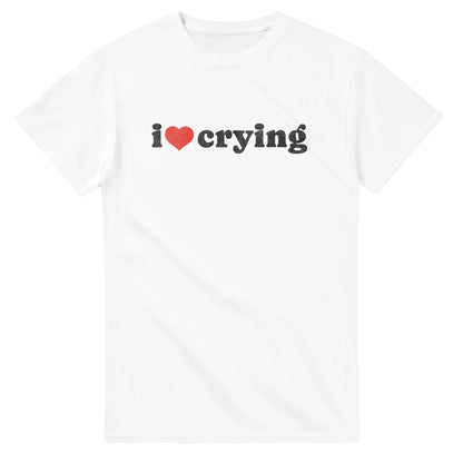 I ❤️ Crying printed tee