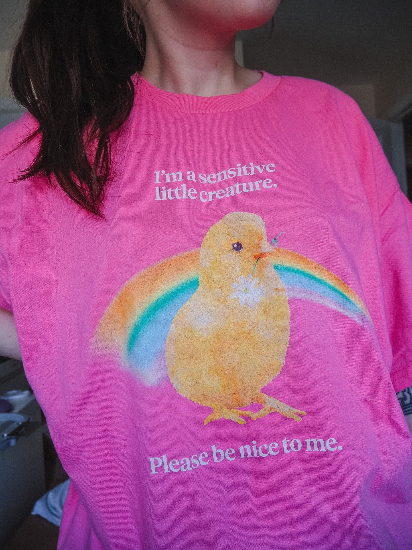 I'm A Sensitive Little Creature printed tee
