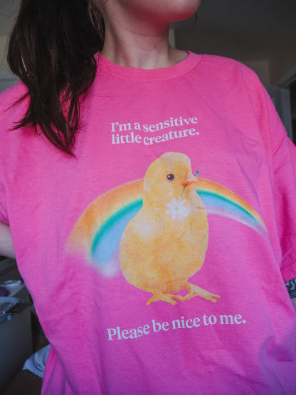 I'm A Sensitive Little Creature printed tee