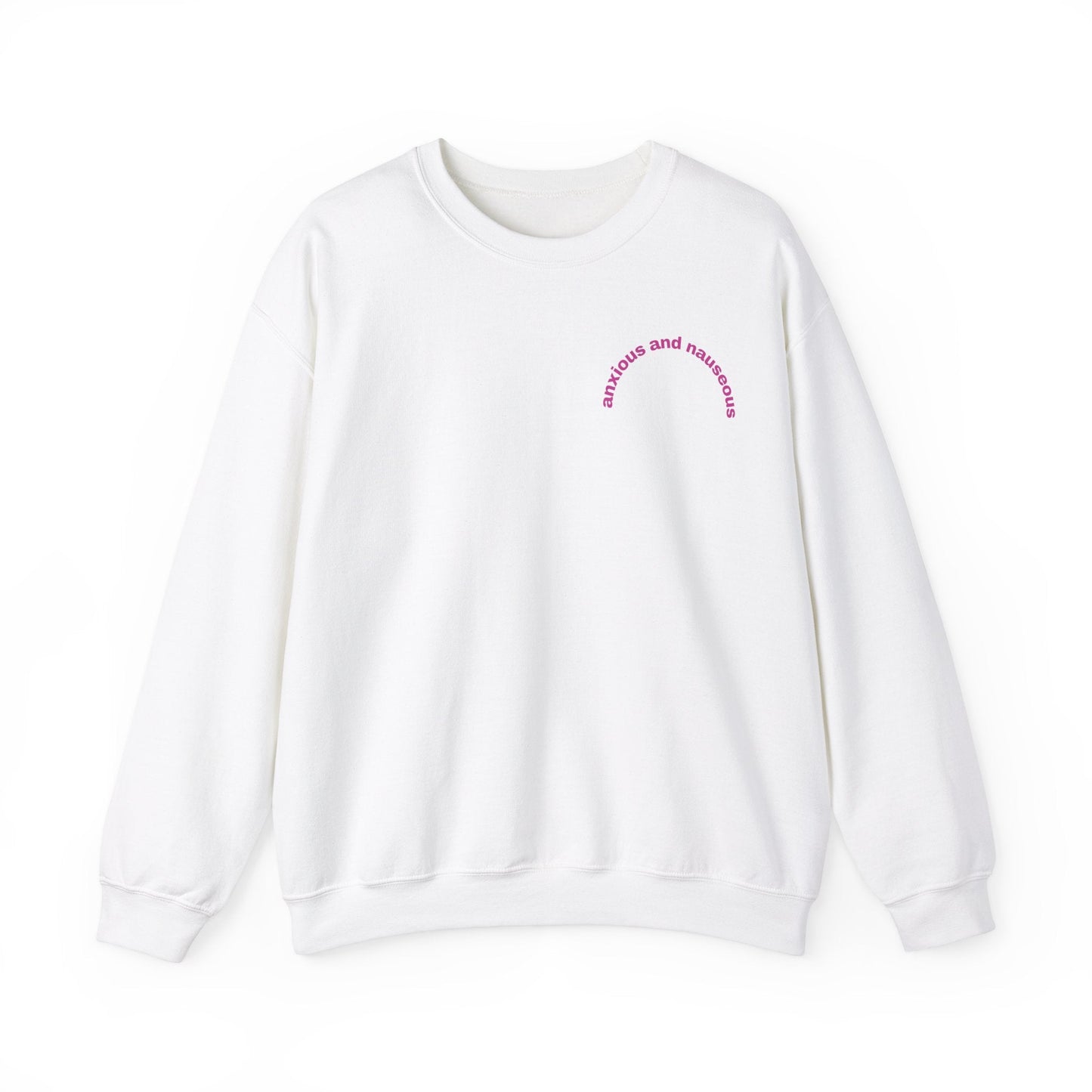 Anxious & Nauseous embroidered sweatshirt