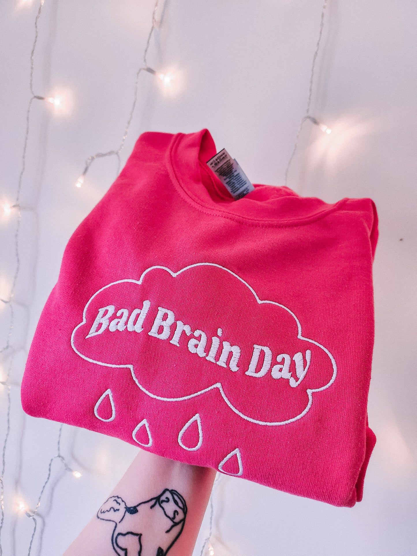 Bad Brain Day embroidered sweatshirt