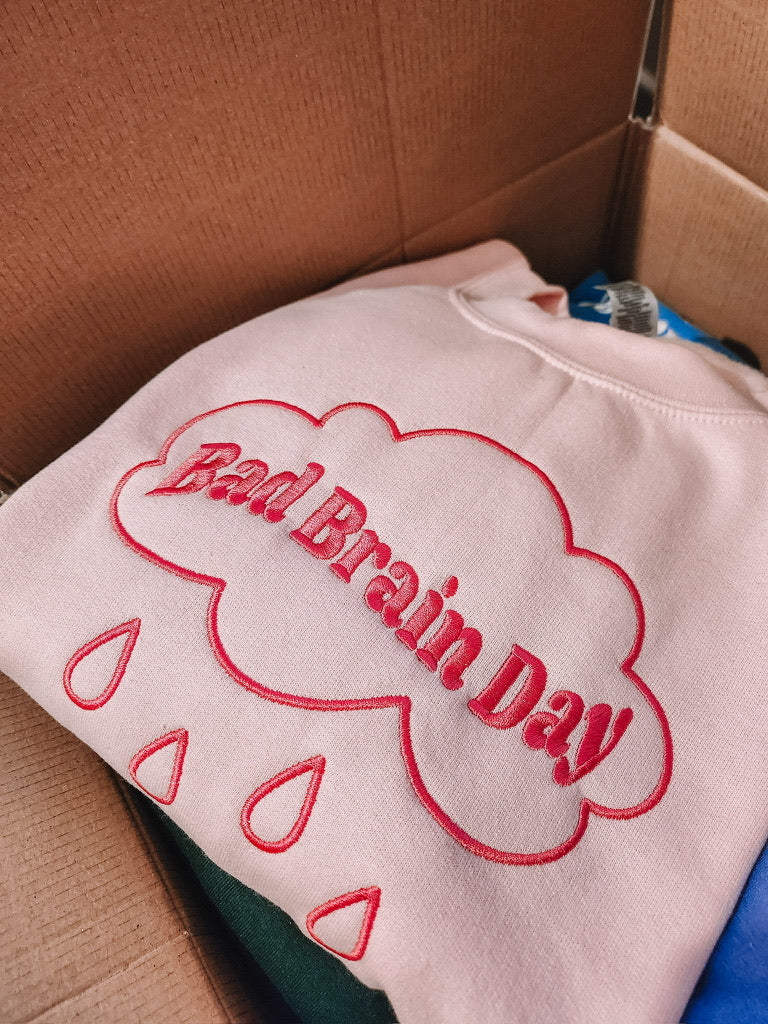 Bad Brain Day embroidered sweatshirt