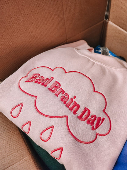Bad Brain Day embroidered sweatshirt