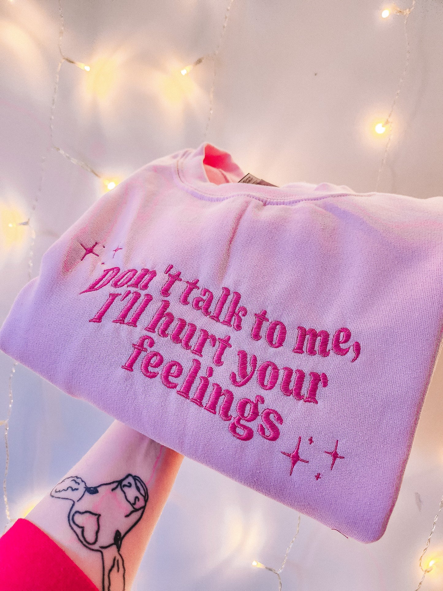 Don't Talk To Me embroidered sweatshirt