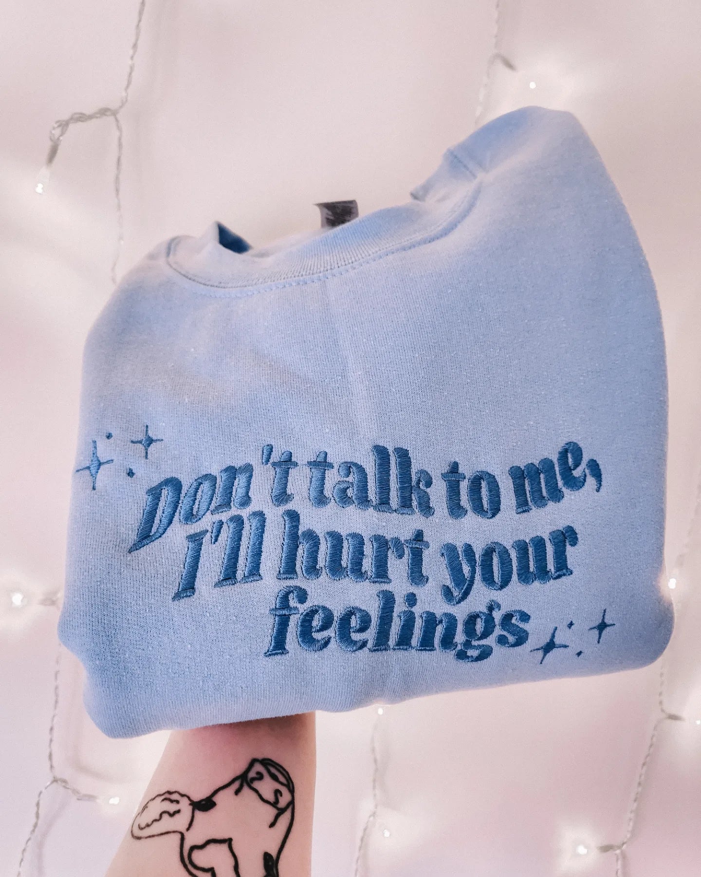 Don't Talk To Me embroidered sweatshirt