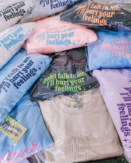 Don't Talk To Me embroidered sweatshirt