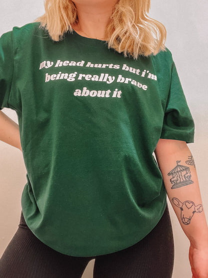 My Head Hurts printed t-shirt