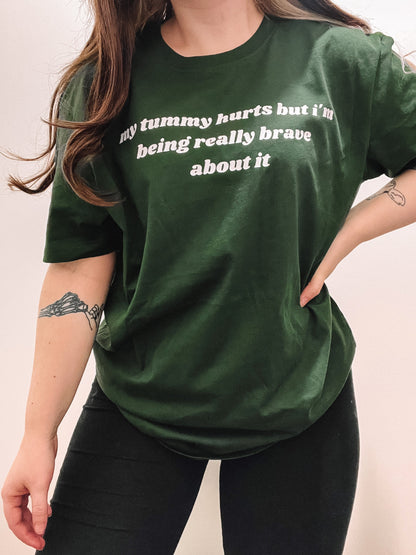 My Tummy Hurts printed t-shirt