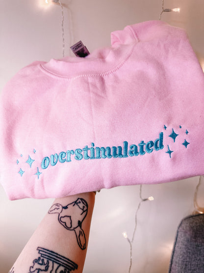 Overstimulated embroidered sweatshirt