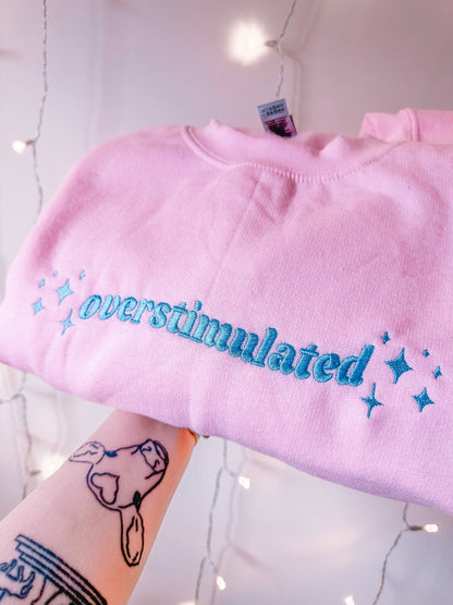 Overstimulated embroidered sweatshirt