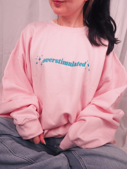 Overstimulated embroidered sweatshirt
