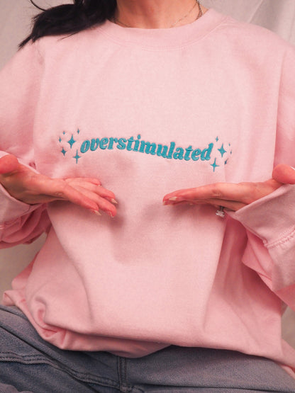 Overstimulated embroidered sweatshirt