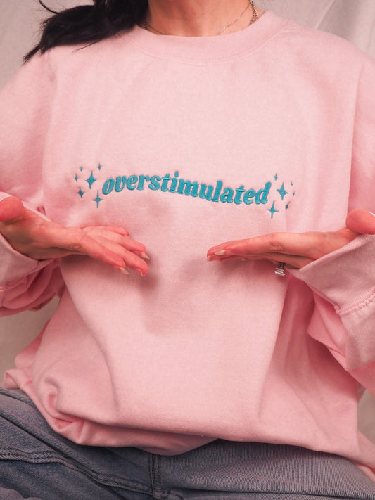 Overstimulated embroidered sweatshirt